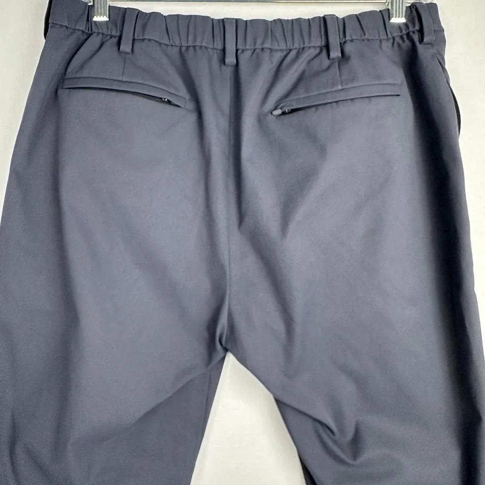 Banana Republic Athletic Fit Stretch Waist‎ Pants Gray Blue Men's 38x32